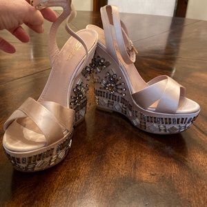 Sebastian Milano Platform Heel Sandals - size 39